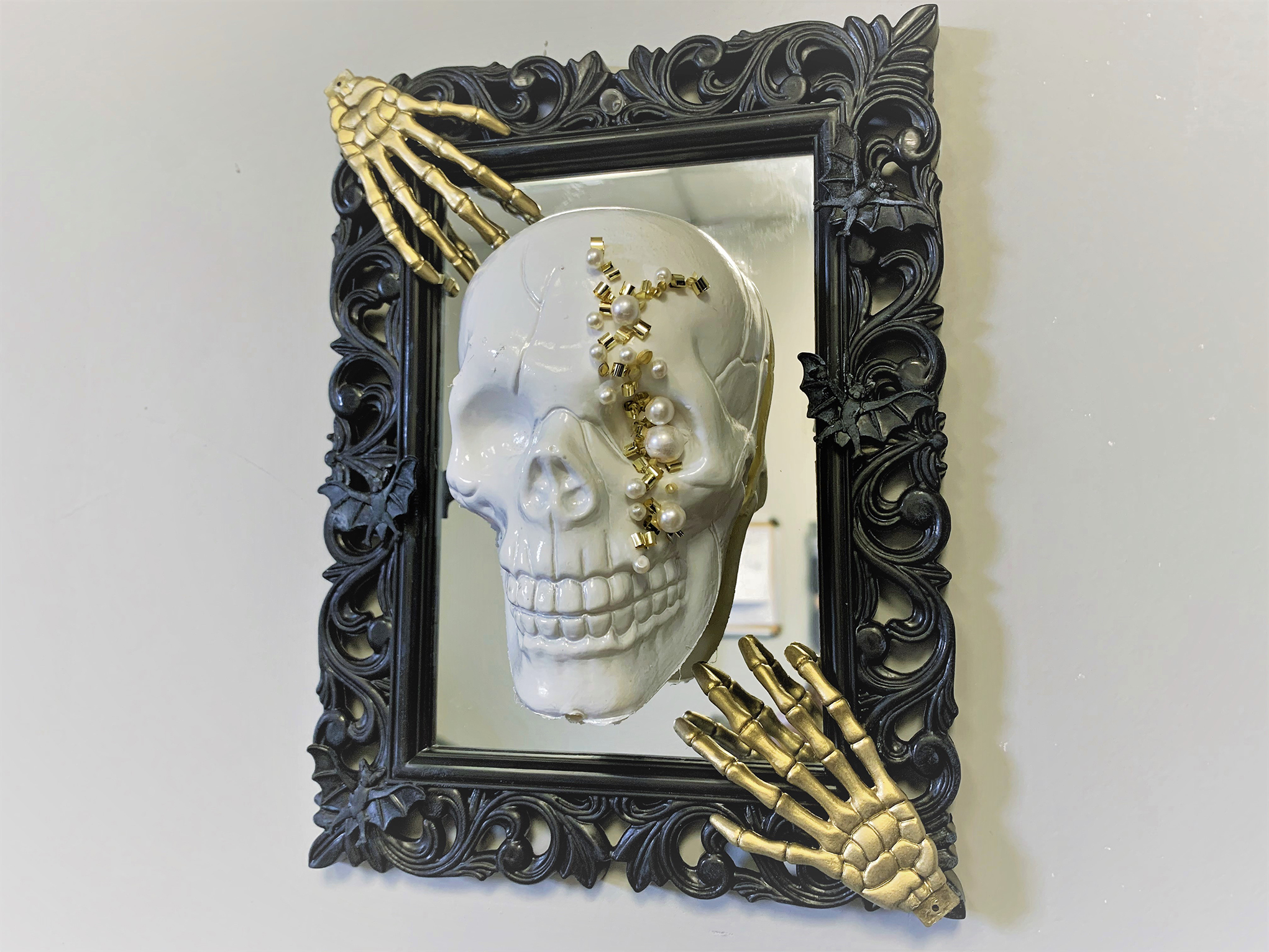 Skull Frames- Glam Halloween decor